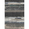 5' X 8' Black Beige And Blue Abstract Washable Area Rug With UV Protection