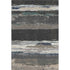 5' X 8' Black Beige And Blue Abstract Washable Area Rug With UV Protection