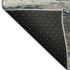5' X 8' Black Beige And Blue Abstract Washable Area Rug With UV Protection