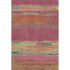 5' X 8' Blush Orange And Teal Abstract Washable Area Rug With UV Protection
