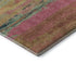 5' X 8' Blush Orange And Teal Abstract Washable Area Rug With UV Protection