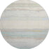 8' X 8' Ivory Mint Green And Teal Abstract Washable Round Rug With UV Protection