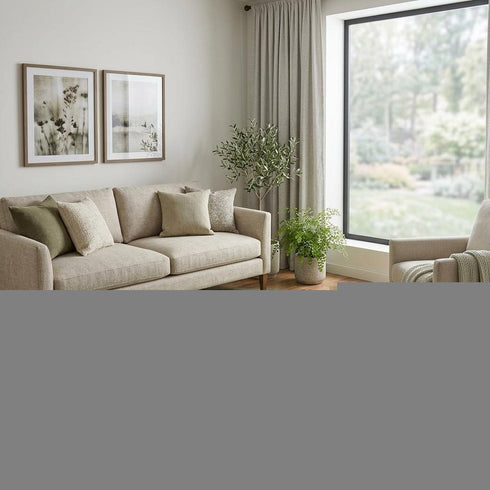 8' X 8' Olive Green Silver And Brown Abstract Washable Round Rug With UV Protection