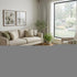 8' X 8' Olive Green Silver And Brown Abstract Washable Round Rug With UV Protection