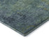 8' Blue Green And Beige Abstract Washable Area Rug With UV Protection