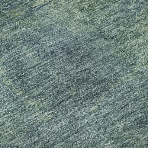 8' Blue Green And Beige Abstract Washable Area Rug With UV Protection