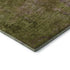 8' X 8' Green Brown And Beige Abstract Washable Round Rug With UV Protection