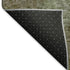 5' X 8' Coffee Green And Taupe Abstract Washable Area Rug With UV Protection