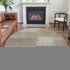 8' X 8' Taupe And Ivory Geometric Washable Round Rug With UV Protection