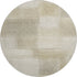 8' X 8' Taupe And Ivory Geometric Washable Round Rug With UV Protection