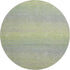 8' X 8' Artichoke Green And Gray Striped Washable Round Rug With UV Protection