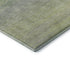 8' X 8' Artichoke Green And Gray Striped Washable Round Rug With UV Protection