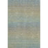 9' X 12' Blue Beige And Taupe Striped Washable Area Rug With UV Protection
