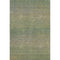5' X 8' Fern Green And Blue Striped Washable Area Rug With UV Protection
