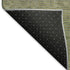 9' X 12' Fern Green And Blue Striped Washable Area Rug With UV Protection