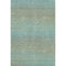 5' X 8' Teal And Taupe Striped Washable Area Rug With UV Protection