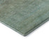 5' X 8' Teal And Taupe Striped Washable Area Rug With UV Protection
