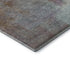 5' X 8' Coffee Ivory And Blue Abstract Washable Area Rug With UV Protection