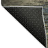 5' X 8' Coffee And Navy Blue Abstract Washable Area Rug With UV Protection