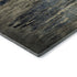 5' X 8' Coffee And Navy Blue Abstract Washable Area Rug With UV Protection