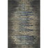 5' X 8' Coffee And Navy Blue Abstract Washable Area Rug With UV Protection