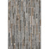 8' Pewter Gray And Silver Striped Washable Area Rug With UV Protection