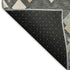 5' X 8' Graphite Peach And Ivory Geometric Washable Area Rug With UV Protection