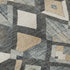 5' X 8' Graphite Peach And Ivory Geometric Washable Area Rug With UV Protection