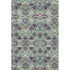5' X 8' Pale Aqua And Purple Geometric Washable Area Rug With UV Protection