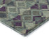 5' X 8' Pale Aqua And Purple Geometric Washable Area Rug With UV Protection