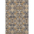 8' Wheat Charcoal And Ivory Geometric Washable Area Rug With UV Protection