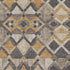 8' Wheat Charcoal And Ivory Geometric Washable Area Rug With UV Protection