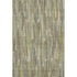 9' X 12' Artichoke Green Copper And Beige Striped Washable Area Rug With UV Protection