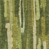 5' X 8' Green And Ivory Striped Washable Area Rug With UV Protection