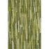 9' X 12' Green And Ivory Striped Washable Area Rug With UV Protection