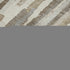 8' Ivory Gray And Brown Striped Washable Area Rug With UV Protection