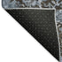 5' X 8' Denim Blue Gray And Silver Damask Washable Area Rug With UV Protection