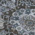 5' X 8' Denim Blue Gray And Silver Damask Washable Area Rug With UV Protection