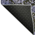 8' X 8' Purple Gray And Silver Damask Washable Round Rug With UV Protection