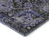 8' X 8' Purple Gray And Silver Damask Washable Round Rug With UV Protection
