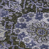 8' X 8' Purple Gray And Silver Damask Washable Round Rug With UV Protection
