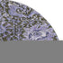 8' X 8' Purple Gray And Silver Damask Washable Round Rug With UV Protection