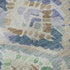 5' X 8' Beige Green And Blue Geometric Washable Area Rug With UV Protection