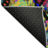 5' X 8' Black Red Pink And Green Geometric Washable Area Rug With UV Protection