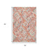 5' X 8' Coral Sky Blue And Mauve Geometric Washable Area Rug With UV Protection