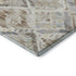 5' X 8' Ivory Brown And Gray Geometric Washable Area Rug With UV Protection