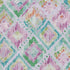 9' X 12' Lavender Teal And Orange Geometric Washable Area Rug With UV Protection