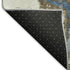 5' X 8' Beige Blue And Ivory Abstract Washable Area Rug With UV Protection