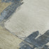 5' X 8' Beige Blue And Ivory Abstract Washable Area Rug With UV Protection