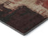 5' X 8' Brick Red Mauve And Beige Abstract Washable Area Rug With UV Protection